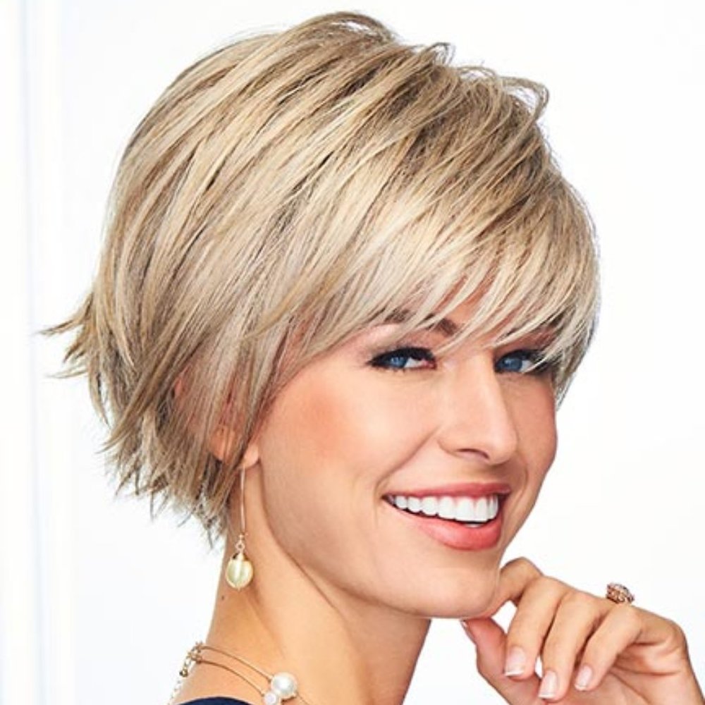 Gabor Short Layered Pixie Wig in G4+ Dark Chocolate Mist